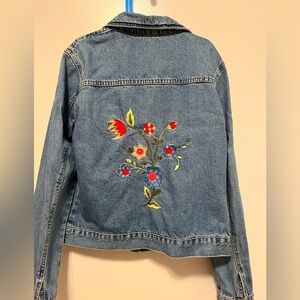 Vintage Benetton Embroidered Jean Jacket